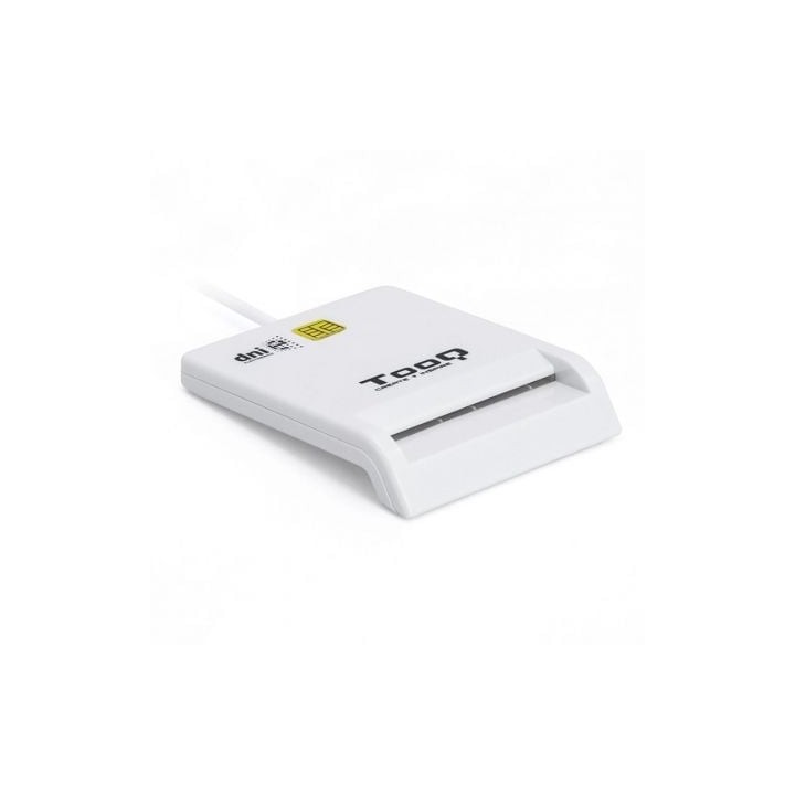 Lector de DNI TooQ TQR-210W/ USB 2.0/ Blanco