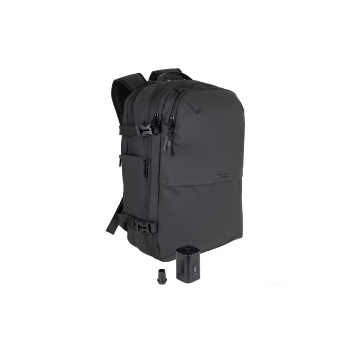Mochila TooQ TQBP-V101-BK/ Capacidad 30-55L/ Negra/ Incluye Bomba de Aire