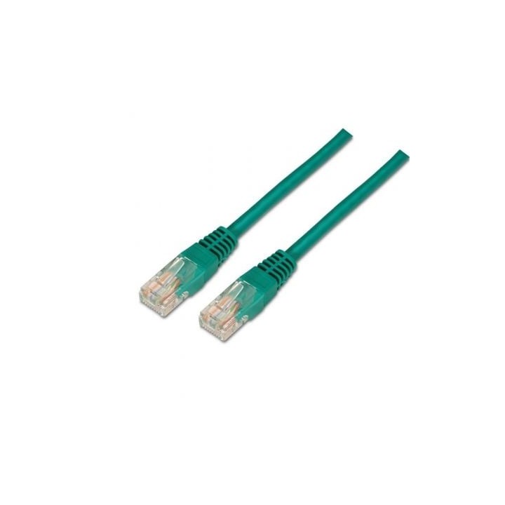 Cable de Red RJ45 UTP Aisens A133-0194 Cat.5e/ 1m/ Verde