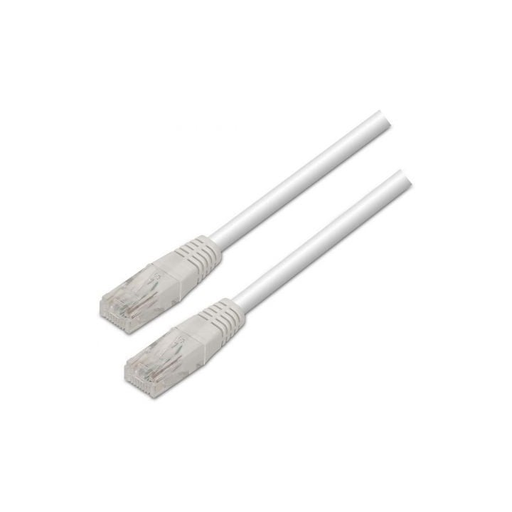 Cable de Red RJ45 UTP Aisens A133-0197/ Cat.5e/ 1m/ Blanco