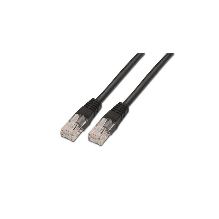 Cable de Red RJ45 UTP Aisens A133-0203 Cat.5e/ 1m/ Negro