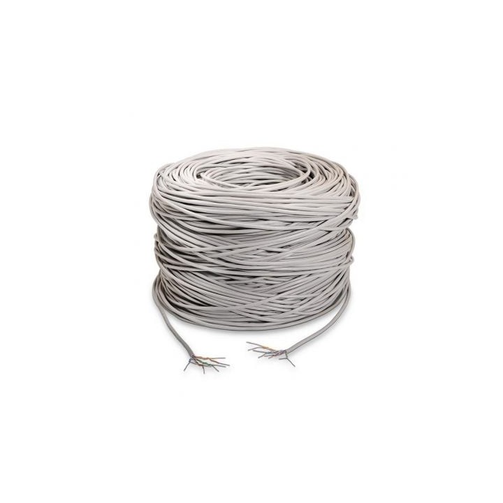 Bobina de Cable RJ45 UTP Aisens A133-0208 Cat.5e/ 100m/ Gris