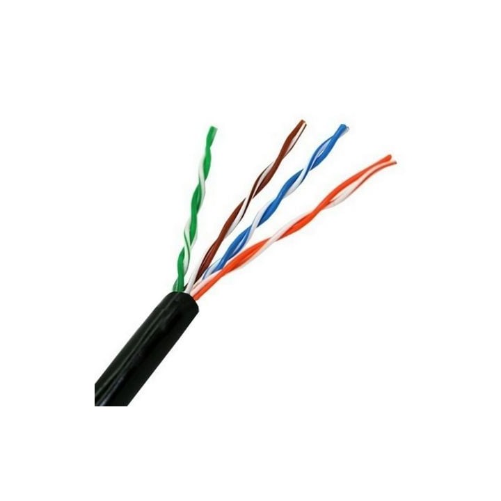 Bobina de Cable RJ45 para Exteriores UTP Aisens A133-0212 Cat.5e/ 100m/ Impermeable/ Negro