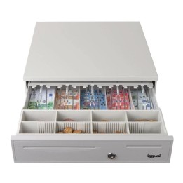 iggual Cajón Portamonedas IRON-50W 42cm 5+8 blanco