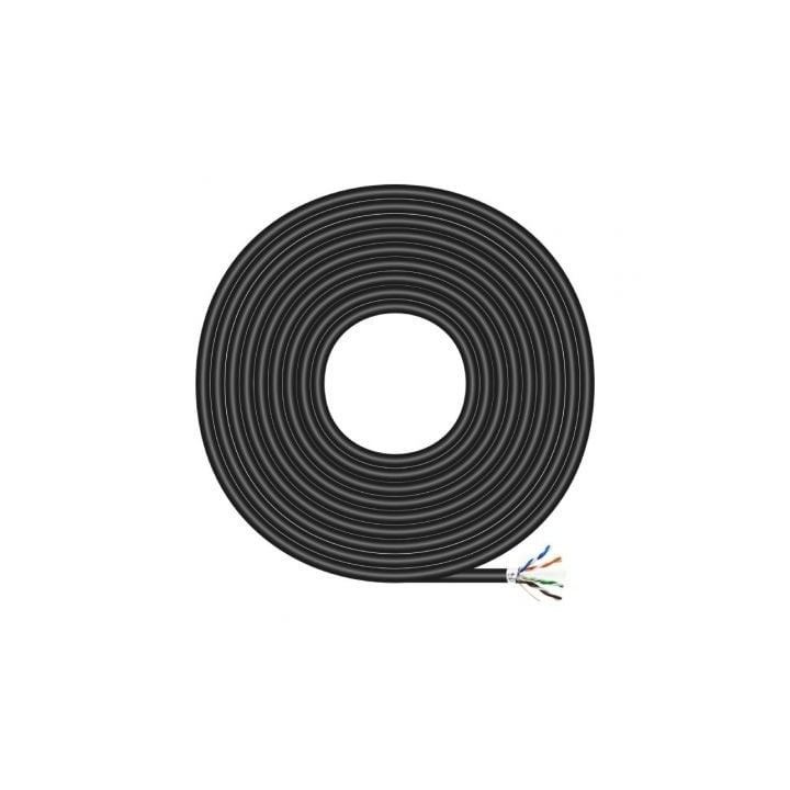 Bobina de Cable RJ45 para Exteriores FTP AWG24 Aisens A135-0673 Cat.6/ 100m/ Impermeable/ Negro
