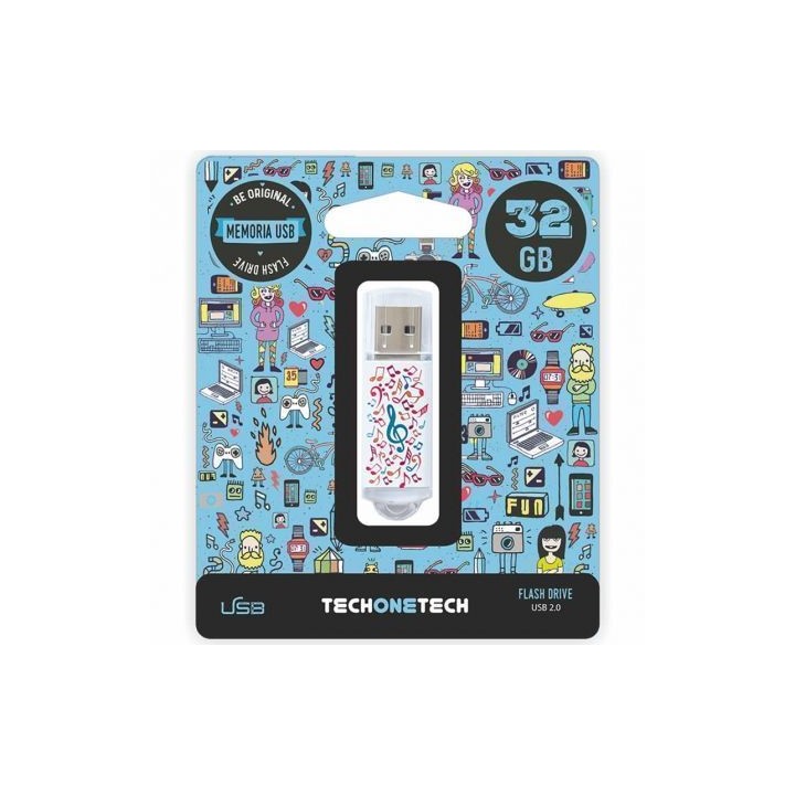 Pendrive 32GB Tech One Tech Music Dream USB 2.0