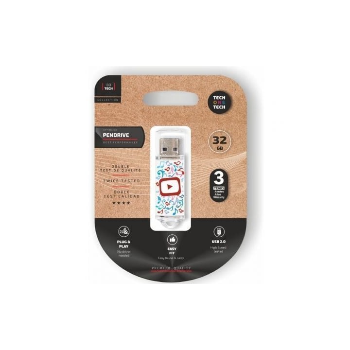 Pendrive 32GB Tech One Tech Video Dream USB 2.0