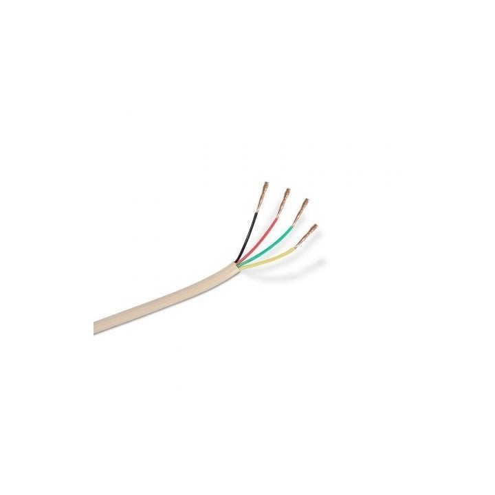 Bobina de Cable de Teléfono Aisens A143-0321 4C/ 100m/ Beige