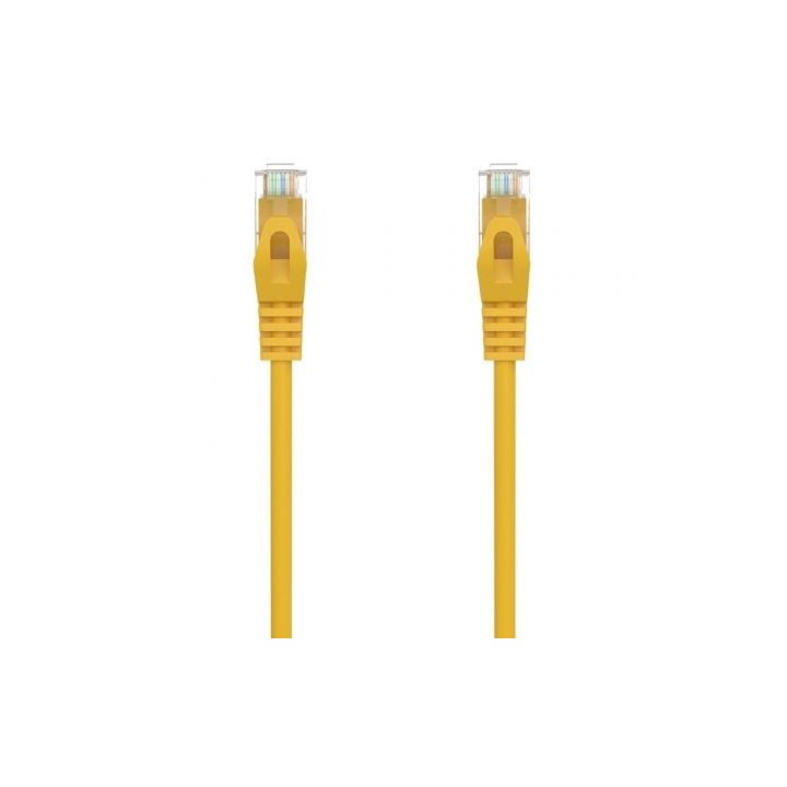 Cable de Red RJ45 AWG24 UTP Aisens A145-0565 Cat.6A/ LSZH/ 50cm/ Amarillo