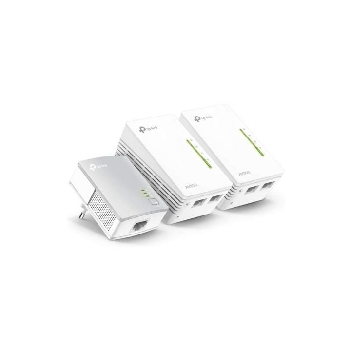 Adaptador Powerline TP-Link WPA4220TKit 500Mbps/ Alcance 300m/ Pack de 3