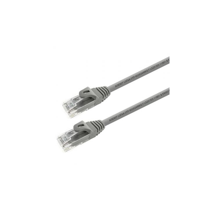 Cable de Red RJ45 UTP Aisens A145-0331 Cat.6A/ 15m/ Gris