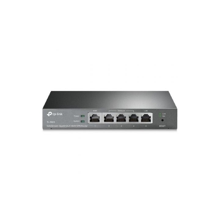 Router VPN SafeStream Gigabit TP-Link Omada TL-R605/ 5 Puertos Multi-WAN