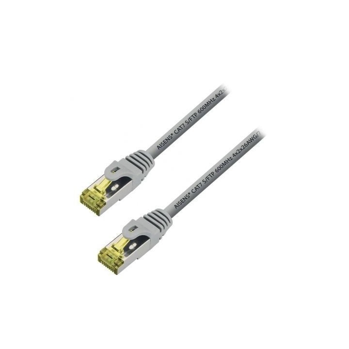 Cable de Red RJ45 S/FTP Aisens A146-0333 Cat.7/ 50cm/ Gris