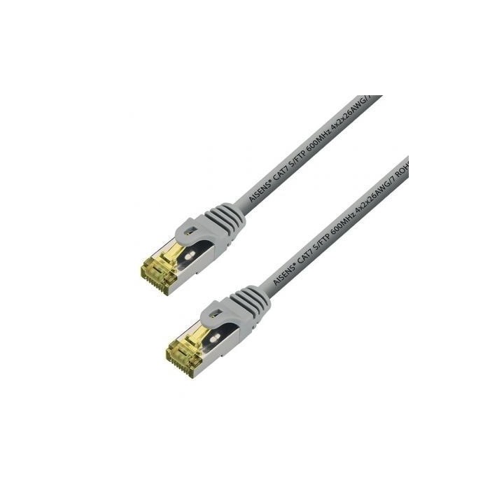 Cable de Red RJ45 S/FTP Aisens A146-0334/ Cat.7/ 1m/ Gris