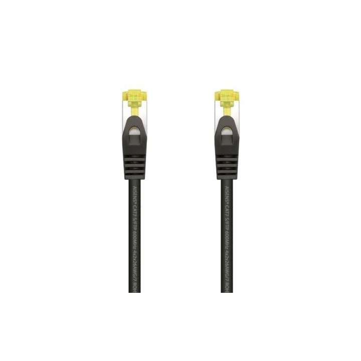 Cable de Red RJ45 SFTP Aisens A146-0484 Cat.7/ 25cm/ Negro