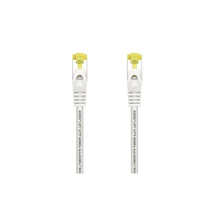 Cable de Red RJ45 SFTP Aisens A146-0490 Cat.7/ 1m/ Blanco