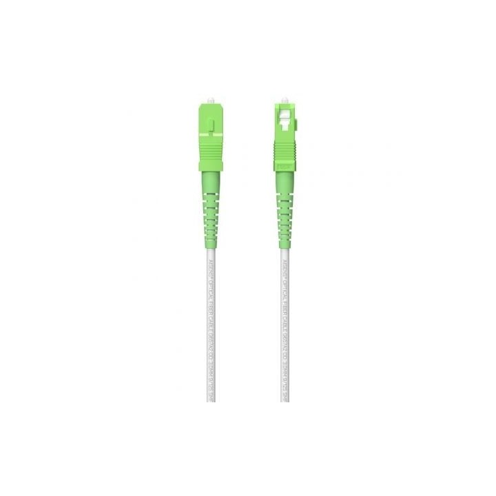 Cable de Fibra Óptica G657A2 3.0 9/125 SMF Aisens A152-0616/ LSZH/ 80m/ Blanco