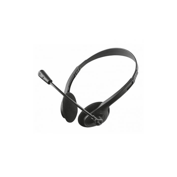 Auriculares Trust Primo Chat/ con Micrófono/ Jack 3.5/ Negros