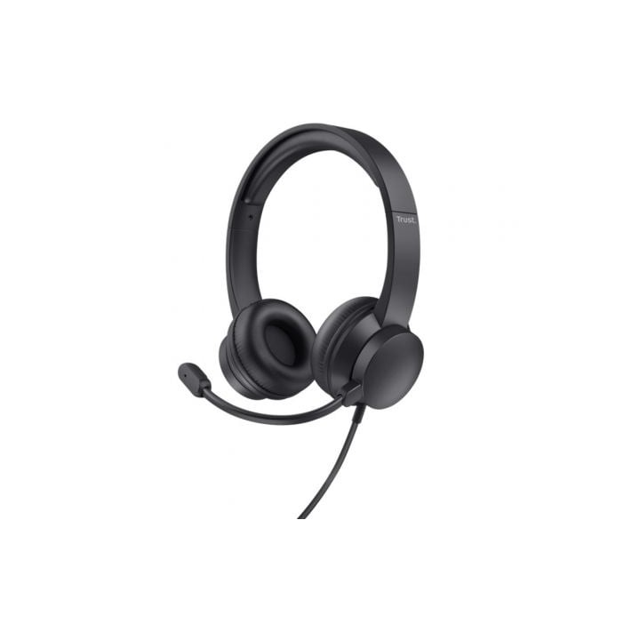Auriculares Trust Ayda/ con Micrófono/ Jack 3.5/ Negros