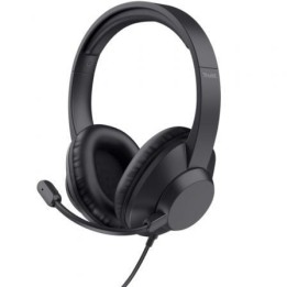 Auriculares Trust Ayda Max/ con Micrófono/ Jack 3.5/ Negros