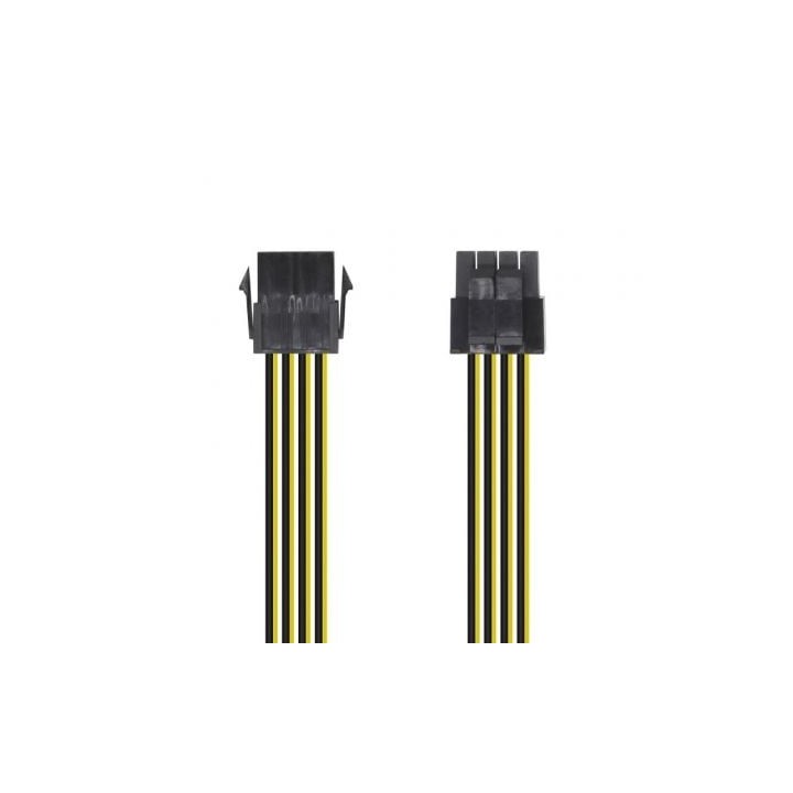 Cable de Alimentación Microprocesador Aisens A131-0419/ Molex -4+4 PIN Macho - Molex 8 PIN Hembra/ 30cm