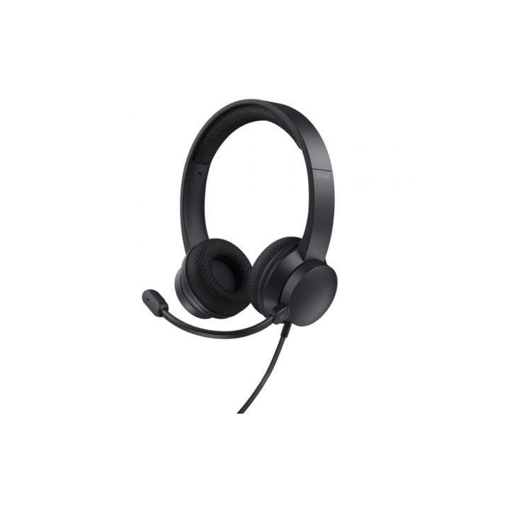 Auriculares Trust Ayda/ con Micrófono/ USB/ Negros