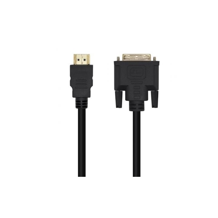 Cable HDMI Aisens A117-0451/ DVI Macho - HDMI Macho/ 3m/ Negro