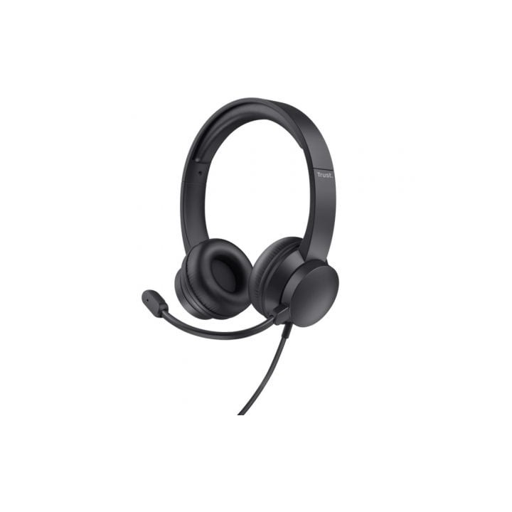 Auriculares Trust HS-201 USB/ con Micrófono/ USB/ Negros