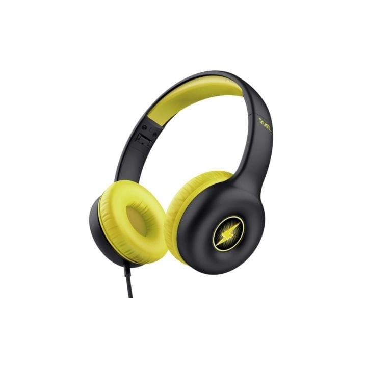 Auriculares Infantiles Trust Nouna Kids/ con Micrófono/ Negros