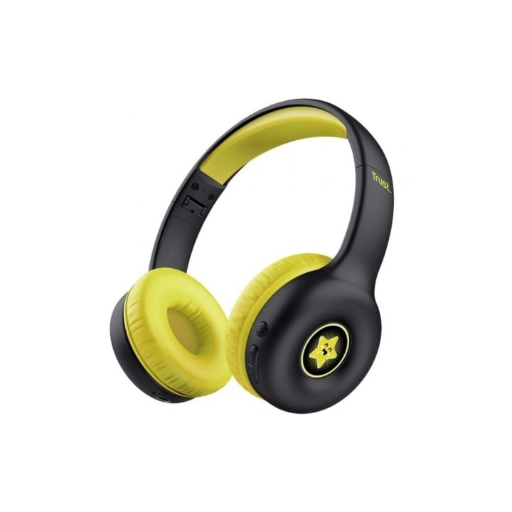 Auriculares Infantiles Inalámbricos Trust Nouna Kids/ con Micrófono/ Negros