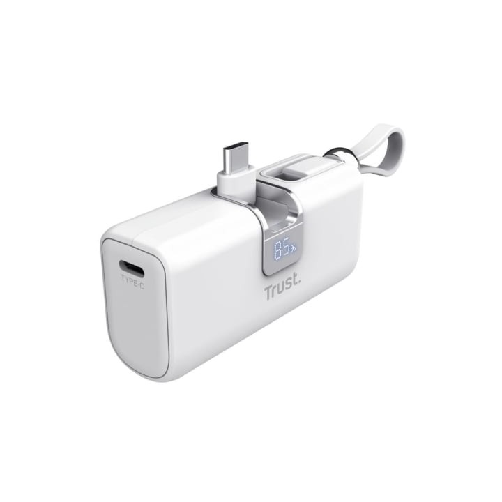 Powerbank 5000mAh Trust Pacto 26105/ 18W/ Blanca