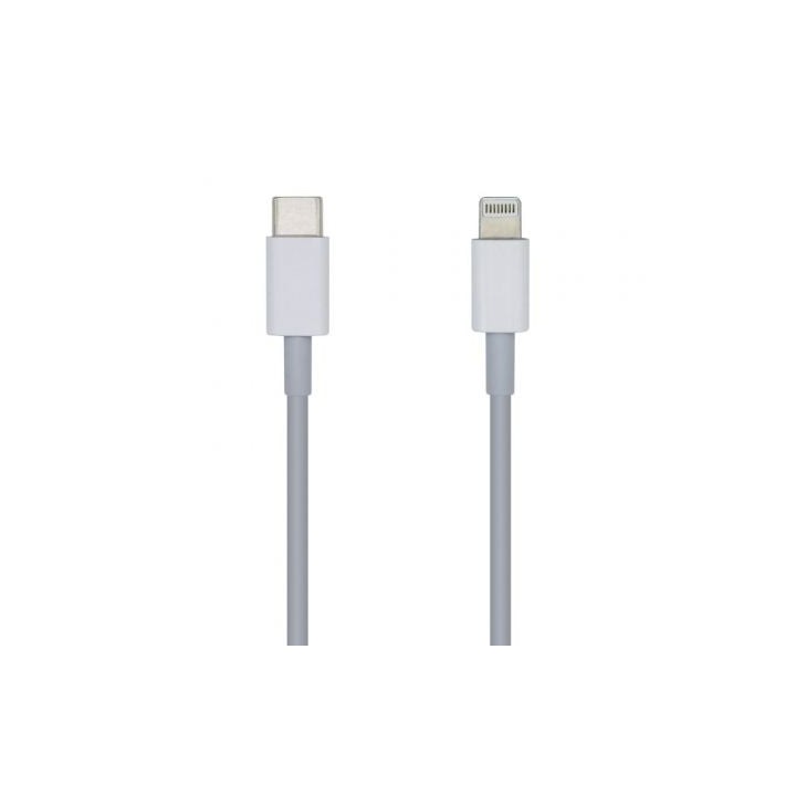 Cable USB 2.0 Tipo-C Lightning Aisens A102-0441/ Lightning Macho - USB Tipo-C Macho/ 480Mbps/ 20cm/ Blanco