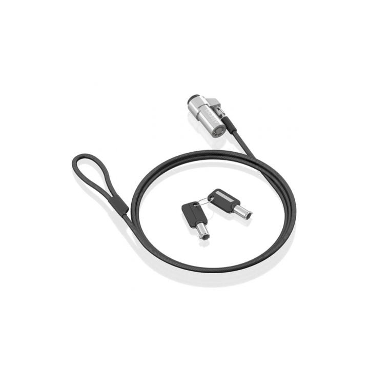 Cable de Seguridad Tipo NANO para Portátiles Aisens ASLK-D45K06-BK/ 1.5m