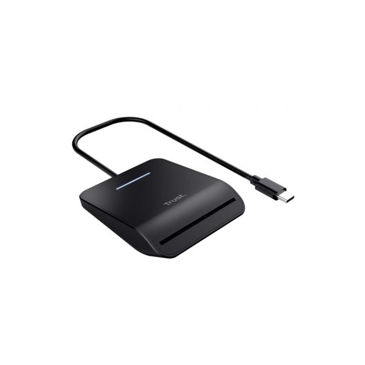 Lector de DNI Trust Primo 26061/ USB Tipo-C/ Negro