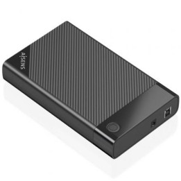 Caja Externa para Disco Duro de 3.5" Aisens ASE-3529B/ USB 3.1/ Sin tornillos