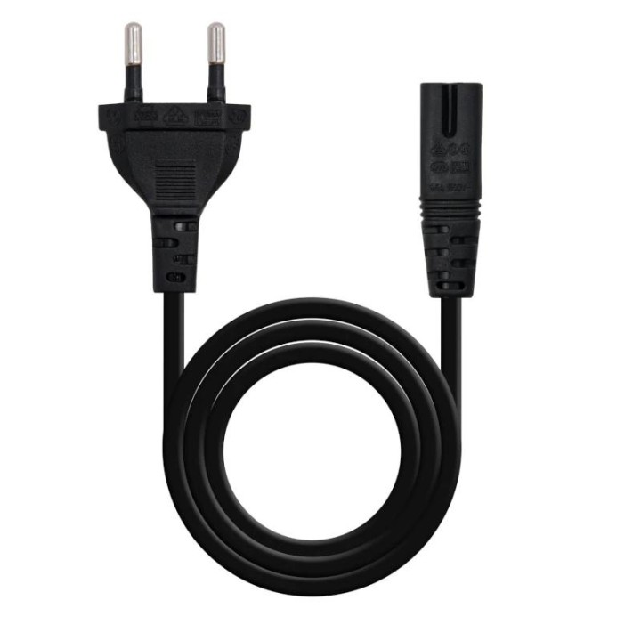 Nanocable Cable Alim. Forma 8 CEE7/16/M-C7/H, 3M