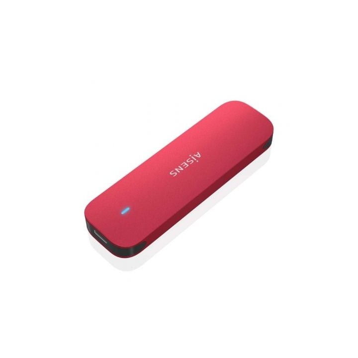 Caja Externa para Disco SSD M.2 NVMe Aisens ASM2-027RED/ USB 3.2/ Sin tornillos
