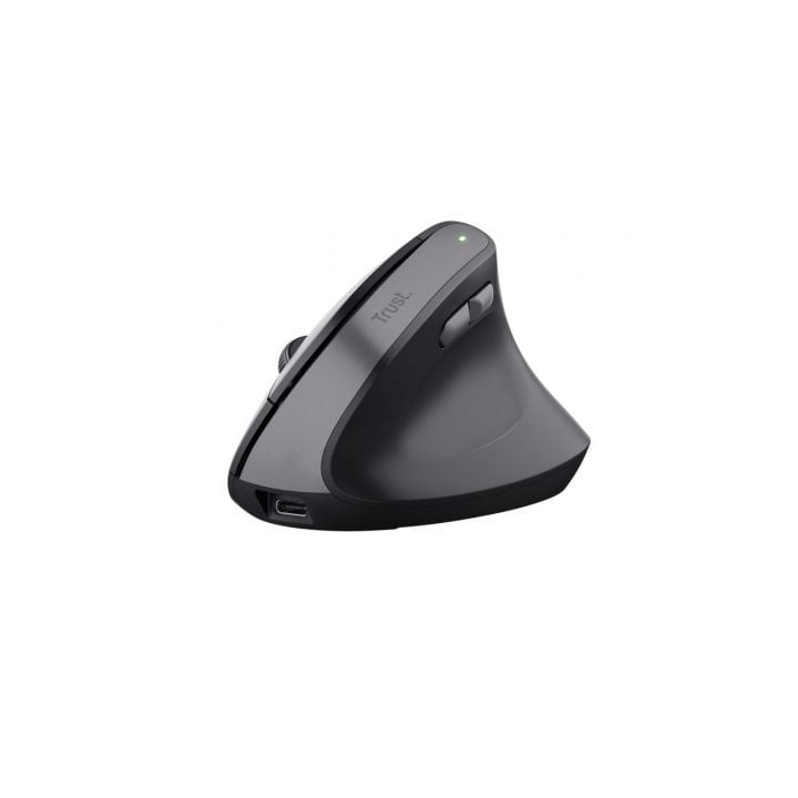 Ratón Vertical Inalámbrico Trust Bayo II/ Batería recargable/ Hasta 2400 DPI