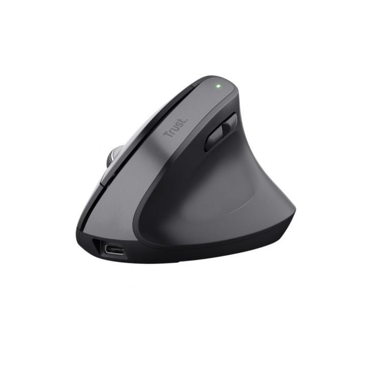 Ratón Vertical Inalámbrico Trust Bayo+/ Batería Recargable/ Hasta 2400 DPI