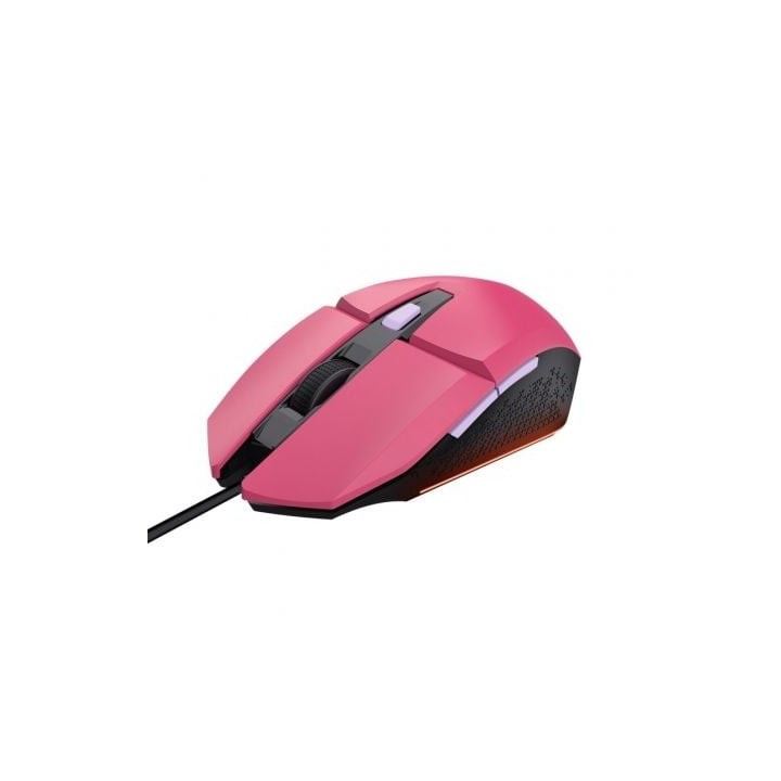 Ratón Gaming Trust Gaming GXT 109 Felox/ Hasta 6400 DPI/ Rosa