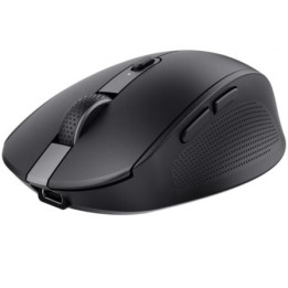 Ratón Inalámbrico Trust Ozaa Compact Wireless/ Batería recargable/ Hasta 3200 DPI/ Negro