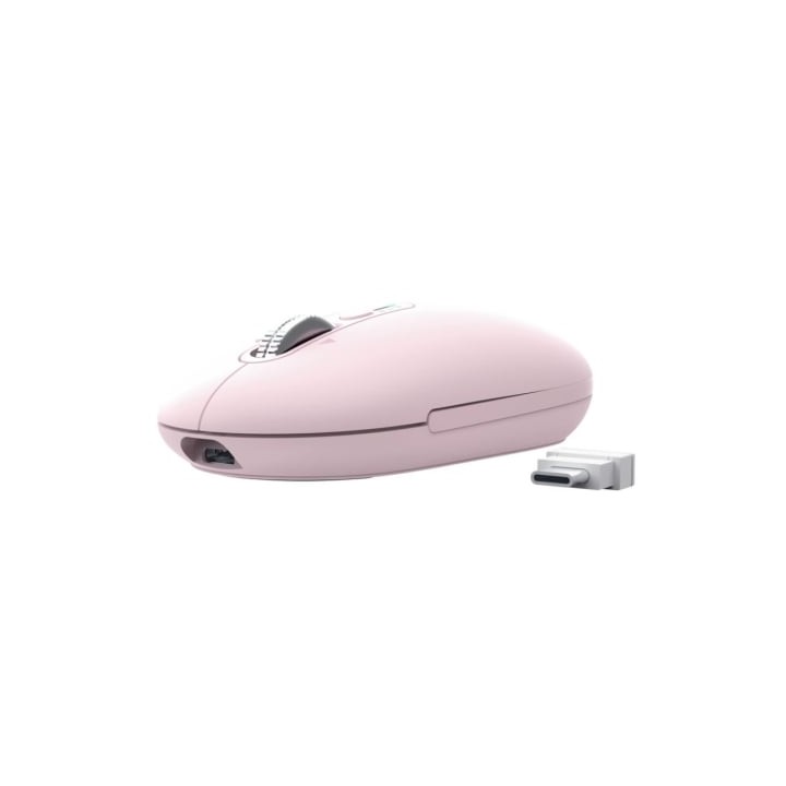 Ratón Inalámbrico Trust Seron 26206/ Batería recargable/ Hasta 3200 DPI/ Rosa