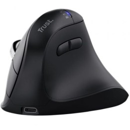 Ratón Vertical Inalámbrico Trust Vyran 26107/ Batería recargable/ Hasta 3200 DPI