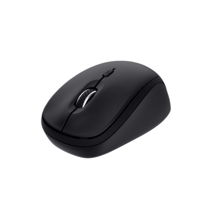 Ratón Mini Inalámbrico Trust Yvi+ Multidispositivo/ Hasta 1600 DPI/ Negro