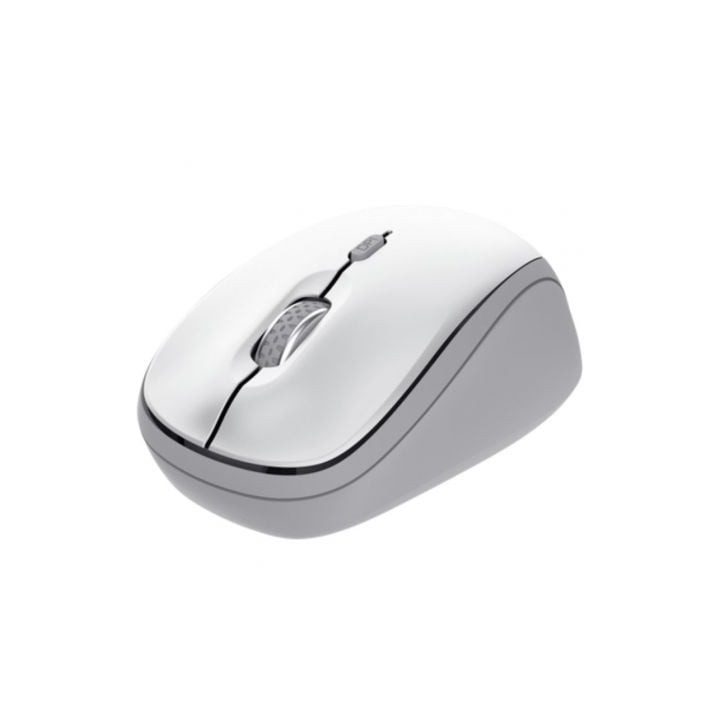 Ratón Mini Inalámbrico Trust Yvi+ Multidispositivo/ Hasta 1600 DPI/ Blanco
