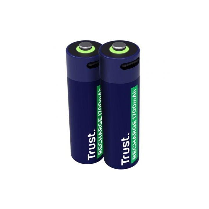 Pack de 2 Pilas AA Trust 25584/ Recargables