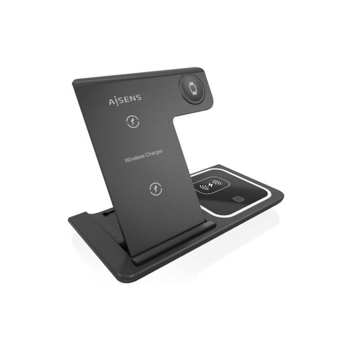 Base de carga Inalámbrica Aisens ASCH-15W3WC043-BK/ 15W