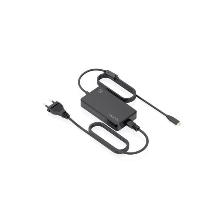 Cargador de Portátil GaN Aisens ASCH-1PD90D069-BK/ 1xUSB Tipo-C/ 90W/ Automático/ Voltaje 5-20V