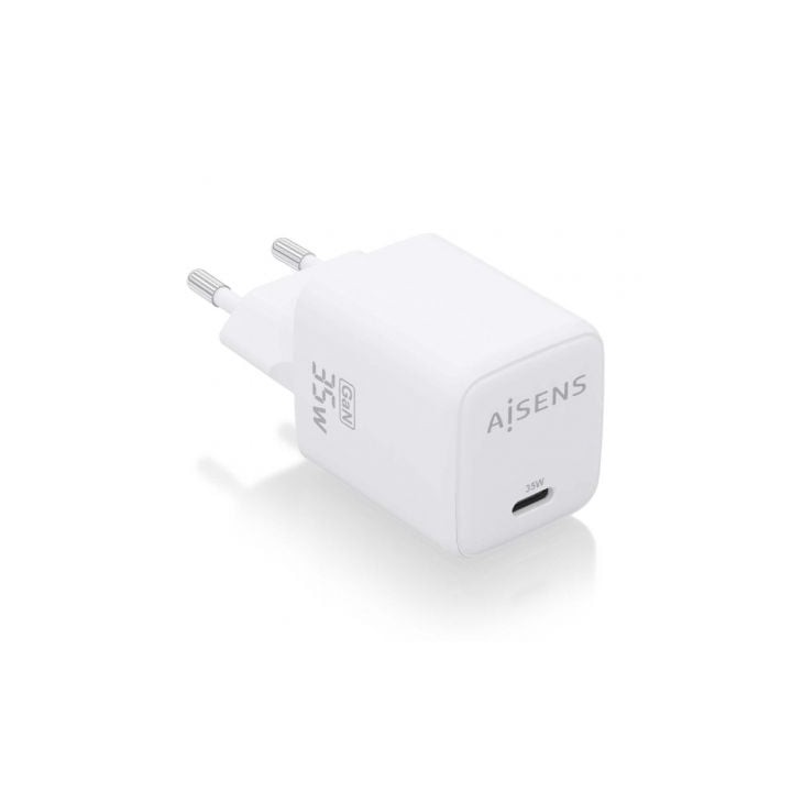 Cargador de Pared GaN Aisens ASCH-35W1P016-W/ 1xUSB Tipo-C/ 35W