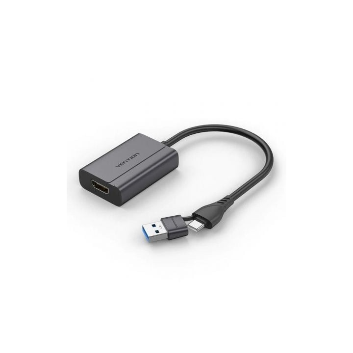 Adaptador Vention ACYHB/ USB Tipo-C Macho/ USB Macho - HDMI Hembra